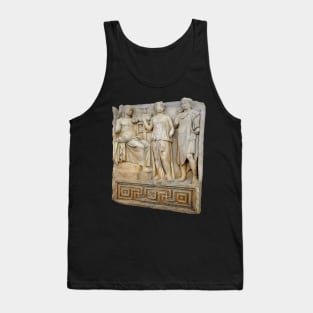 Major Greek God With Priestess On Oracular Shrine Cut Out Tank Top